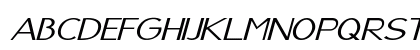 Halifax Expanded Italic Uppercase Preview