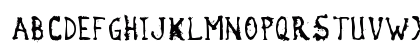 Haliwax Regular Uppercase Preview