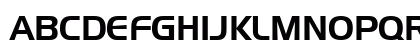 HandelGothic BT Regular Uppercase Preview