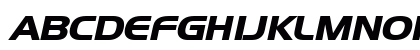 Hanzel-Extended Bold Italic Preview