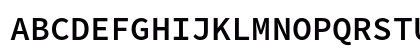 Hasklig Semibold Regular Uppercase Preview