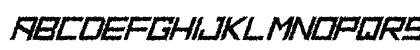 HBM Ridge Distorted Distorted Uppercase Preview