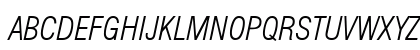 HelmetCondensed Italic Preview