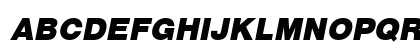 HelvBlack Oblique Uppercase Preview
