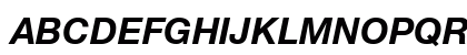 Helvetica Neue Bold Italic Uppercase Preview