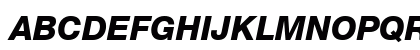 Helvetica Neue Heavy Italic Preview