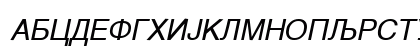 Helvetica Cirilica Italic Preview