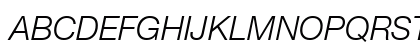 Helvetica Neue LT Com 46 Light Italic Uppercase Preview