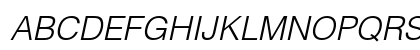 Helvetica LT Std Light Oblique Preview