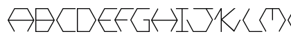 Hexafont Regular Uppercase Preview