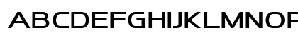 Hezia Extra-expanded Regular Uppercase Preview