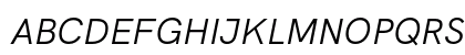 HK Grotesk Italic Preview