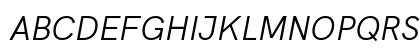 HK Grotesk Italic Preview