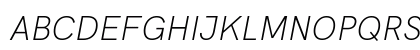 HK Grotesk Light Italic Preview