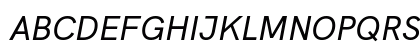 HK Grotesk Medium Italic Preview