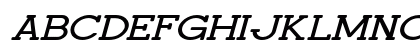 Horace Expanded Italic Uppercase Preview