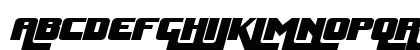 Huggy Bear Italic Uppercase Preview