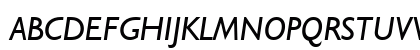 Humanst521 BT Italic Uppercase Preview