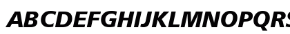 Humnst777 Blk BT Black Italic Preview