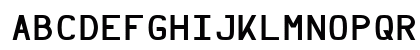 Hurmit Nerd Font bold Uppercase Preview
