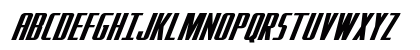 Hydro Squad Expanded Expanded Italic Uppercase Preview