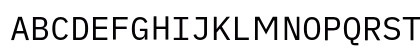 iA Writer Duospace Regular Uppercase Preview