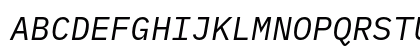IBM Plex Mono Italic Preview
