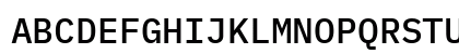 IBM Plex Mono Medium Regular Uppercase Preview