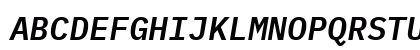IBM Plex Mono SemiBold Italic Preview