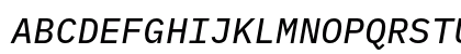 IBM Plex Mono Text Italic Preview