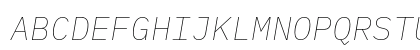 IBM Plex Mono Thin Italic Preview