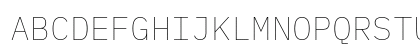 IBM Plex Mono Thin Regular Preview