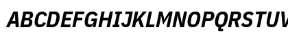 IBM Plex Sans Condensed Bold Italic Preview
