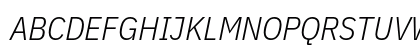 IBM Plex Sans Condensed Light Italic Preview