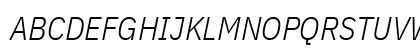 IBM Plex Sans Condensed Light Italic Preview