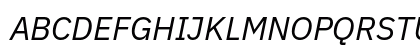 IBM Plex Sans Italic Preview