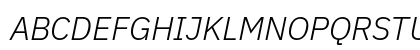 IBM Plex Sans Light Italic Preview
