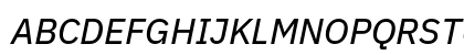 IBM Plex Sans Text Italic Preview