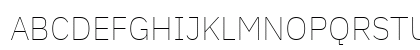 IBM Plex Sans Thin Regular Uppercase Preview