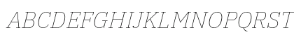 IBM Plex Serif Thin Italic Uppercase Preview