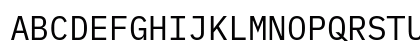 iMWritingMonoS NF Regular Uppercase Preview