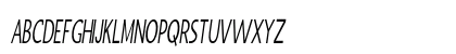 Inchworm Extra-condensed Italic Uppercase Preview