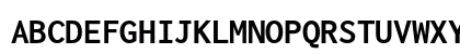 Inconsolata Bold Uppercase Preview