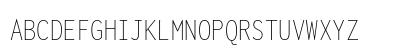 Inconsolata Condensed ExtraLight Regular Uppercase Preview