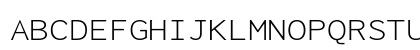 Inconsolata Expanded Light Regular Uppercase Preview