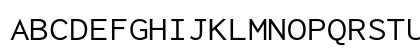 Inconsolata Expanded Regular Uppercase Preview