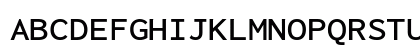 Inconsolata Expanded SemiBold Regular Uppercase Preview