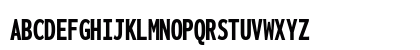 Inconsolata ExtraCondensed Black Regular Uppercase Preview