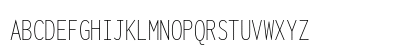 Inconsolata ExtraCondensed ExtraLight Regular Uppercase Preview