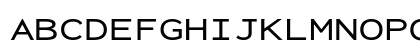 Inconsolata ExtraExpanded Medium Regular Uppercase Preview